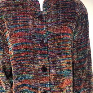 Soft Chenille Marled Jacket Lynn Yarrington B-38”